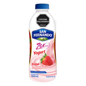 Yogurt 0% Fresa San Fernando botella 1000 g